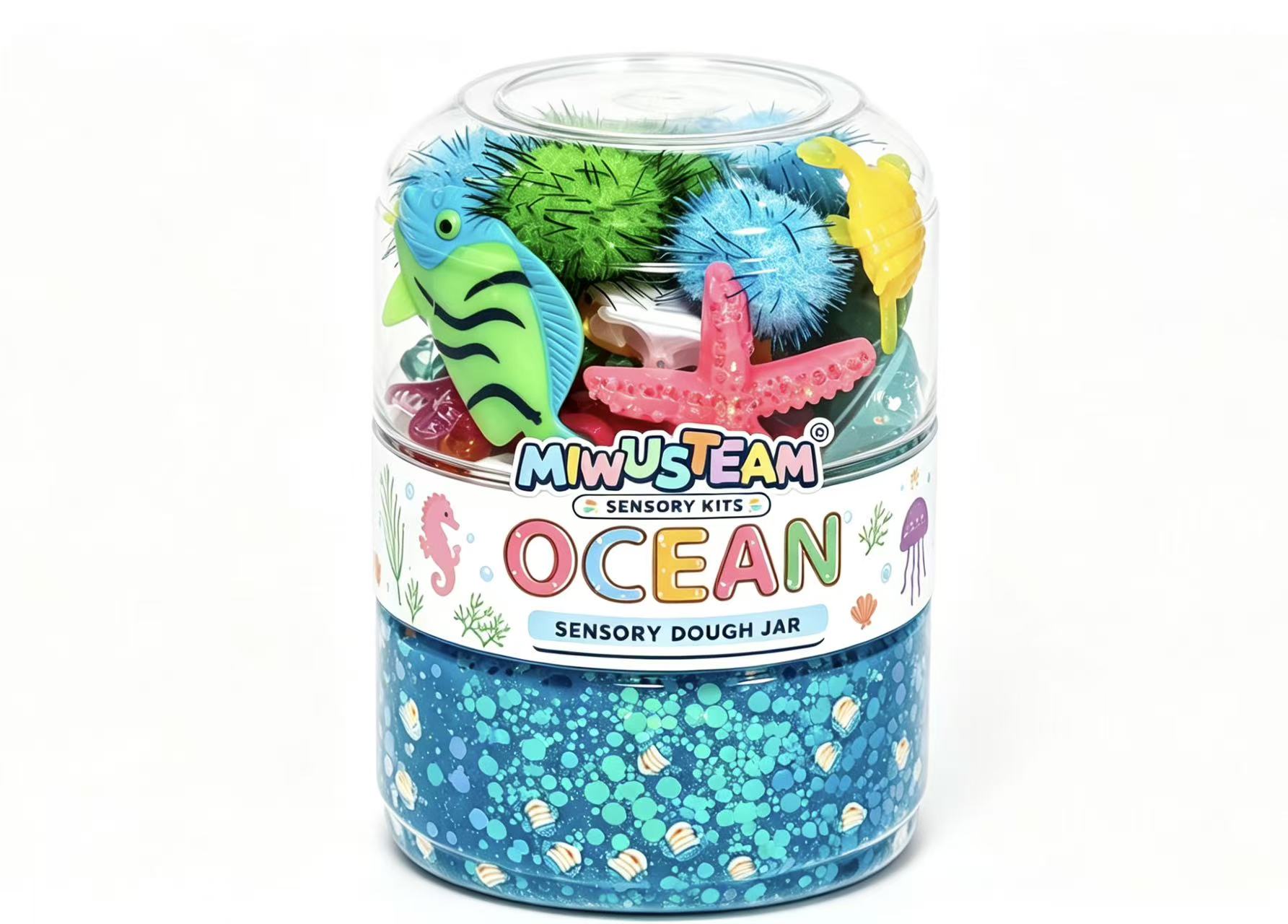 Ocean Sensory Play Dough Kit