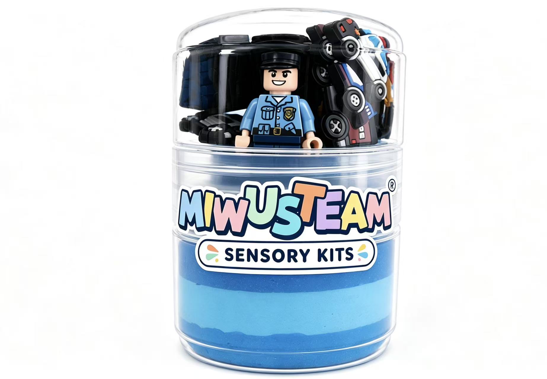 Police Sensory Play Dough Kit 